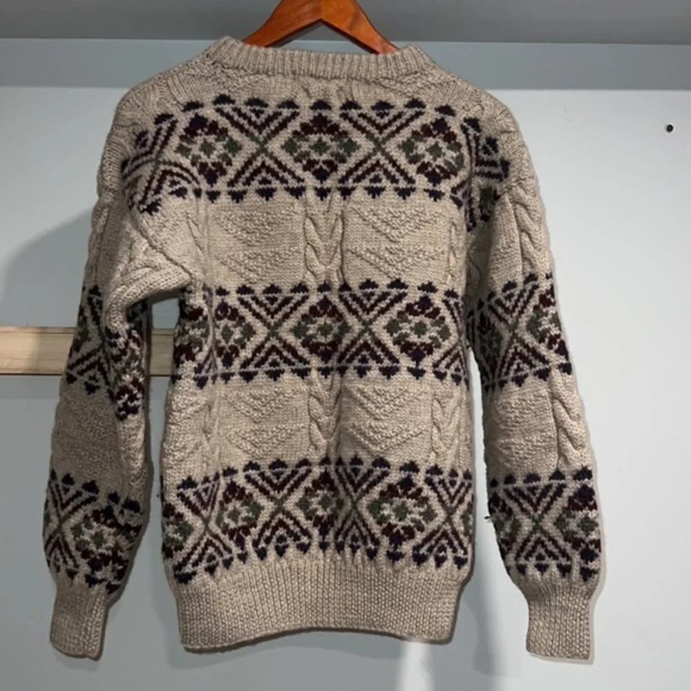 Robinson private stock hand kint 100%‎ wool sweater